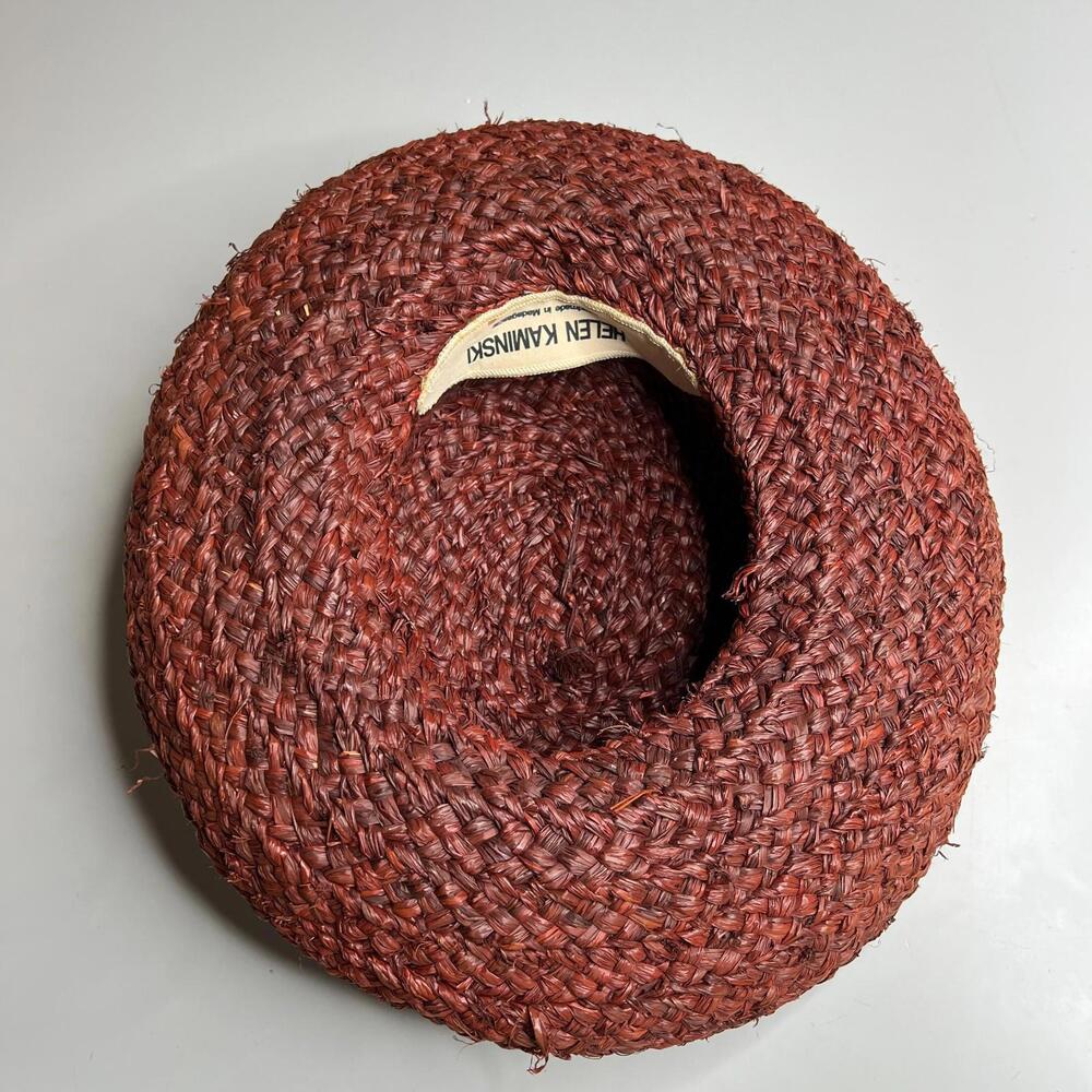 Helen Kaminski raffia sun hat one size Made in Madagascar - Picture 2 of 5